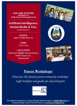 A.I. and Social Media Workshop Informational Flyer